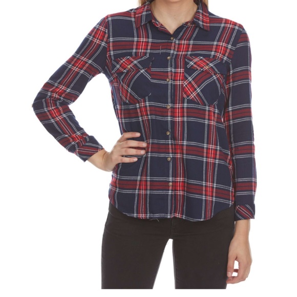 Plaid button up - Picture 1 of 3